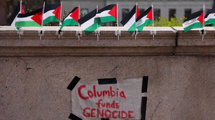 كاميرا الجزيرة ترصد آخر تطورات اعتصام طلاب جامعة كولومبيا بشأن غزة